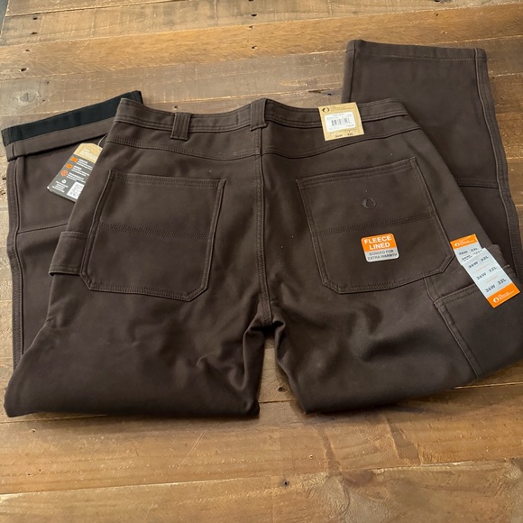 American Outdoorsman Fleece Bonded Canvas Carpenter Pant 32” inseam - Picture 2 of 8